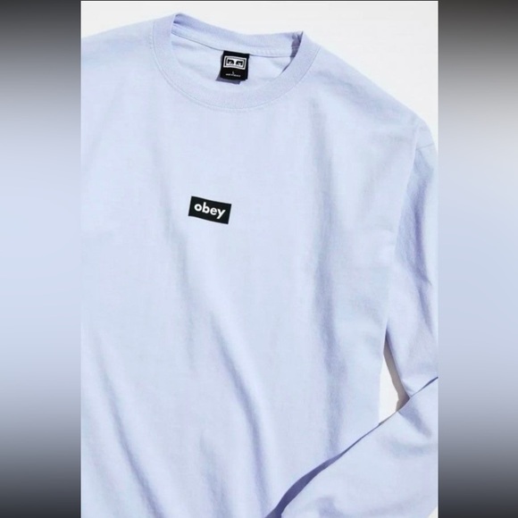 brand new obey urban outfitter long sleeve logo with tags small - Picture 2 of 2